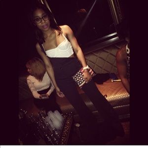 F21 navy blue pants suit